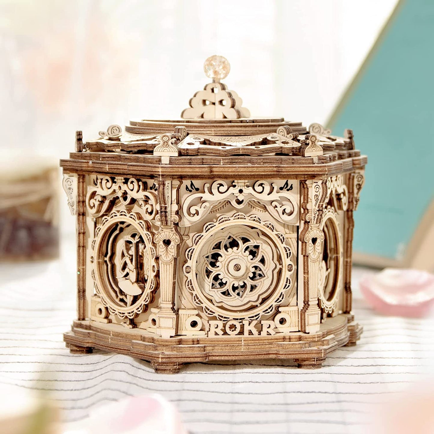 3D Wooden Puzzle Music Box