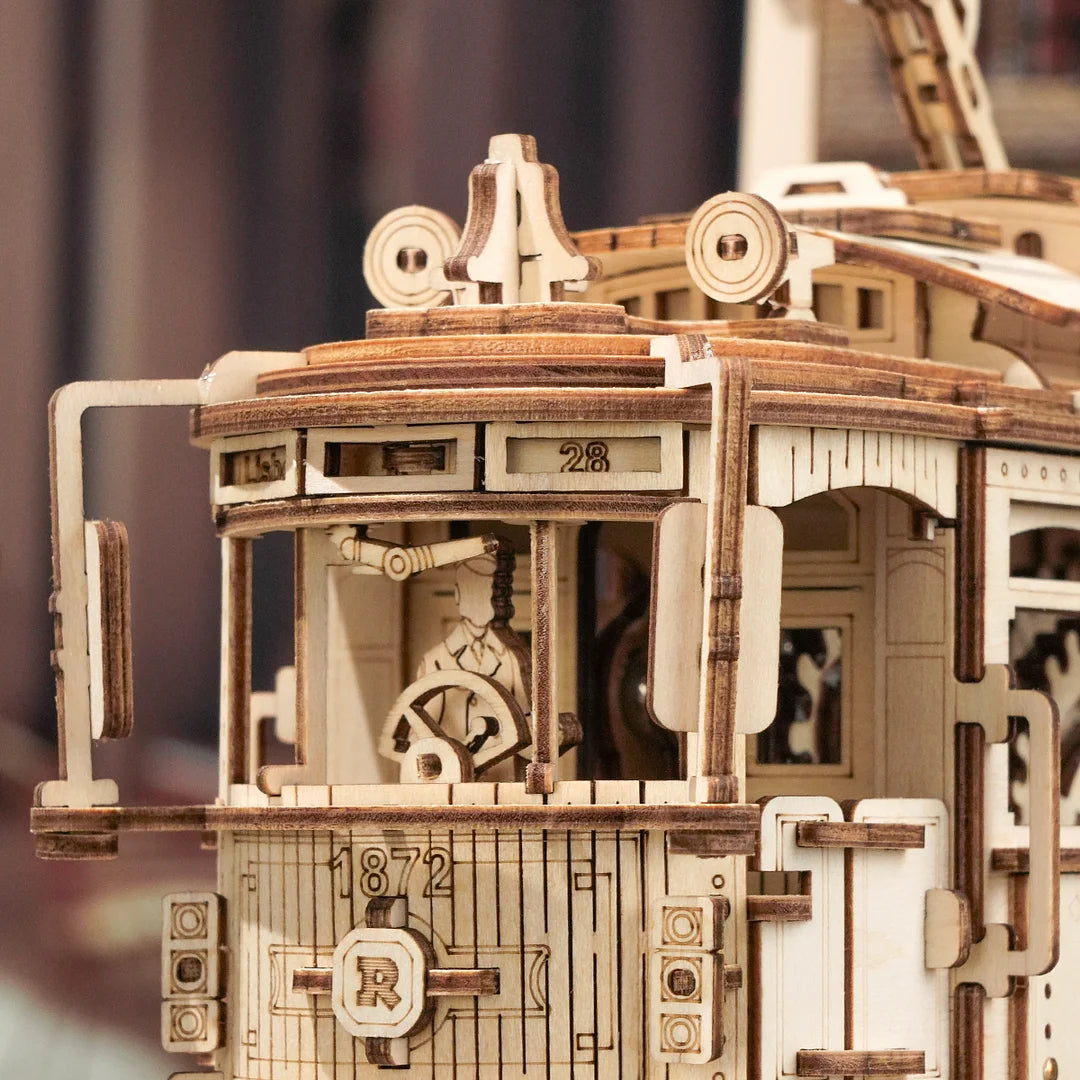 3D City Tram Wooden Puzzle