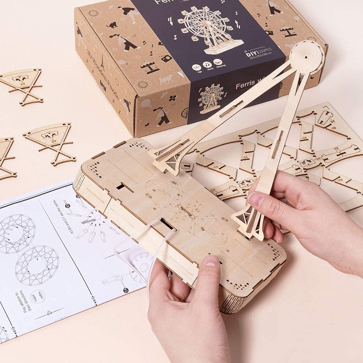 3D Ferris Wheel Wooden Puzzle