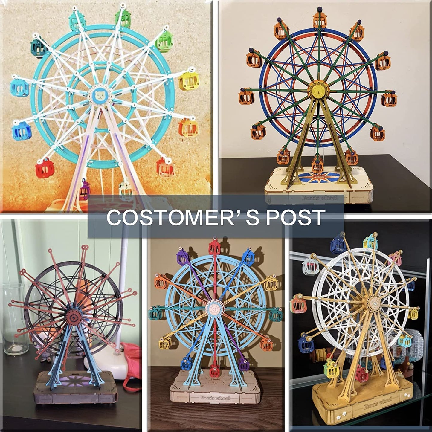 3D Ferris Wheel Wooden Puzzle