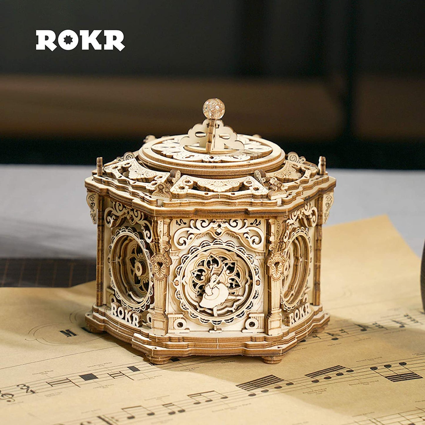 3D Wooden Puzzle Music Box