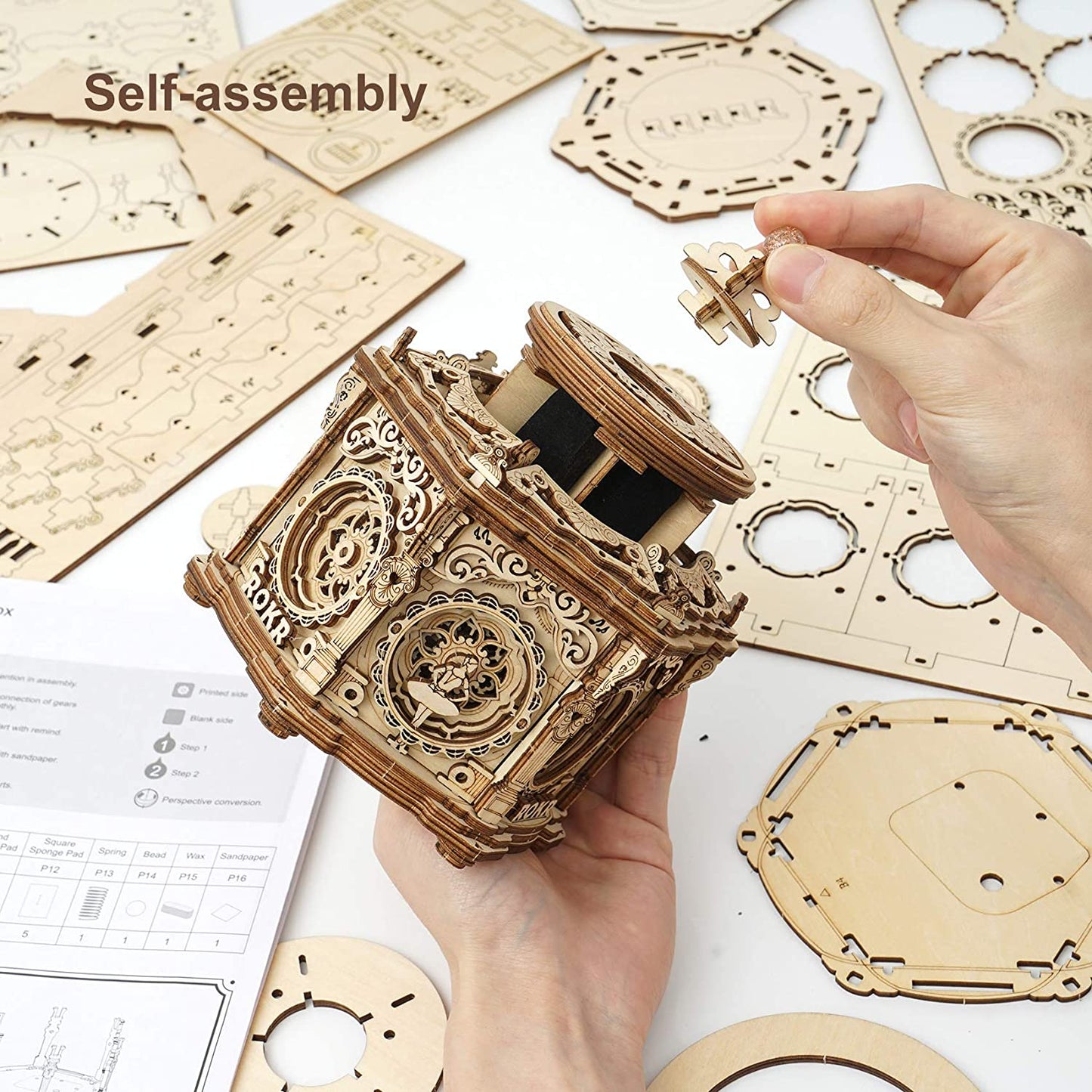 3D Wooden Puzzle Music Box