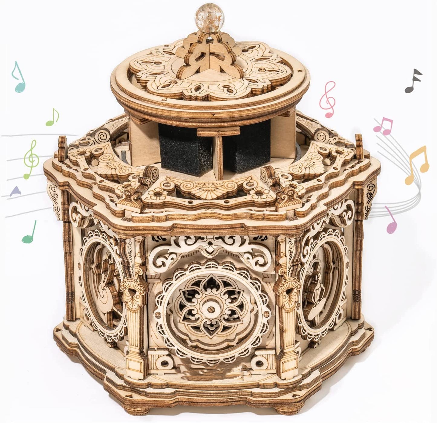 3D Wooden Puzzle Music Box