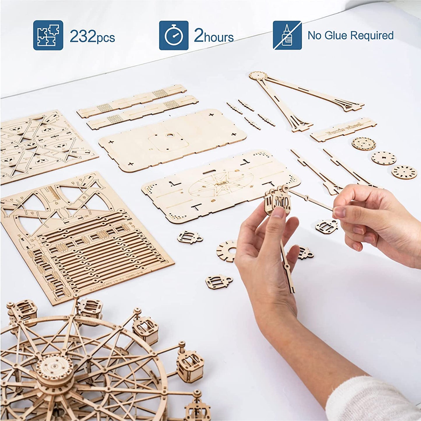 3D Ferris Wheel Wooden Puzzle