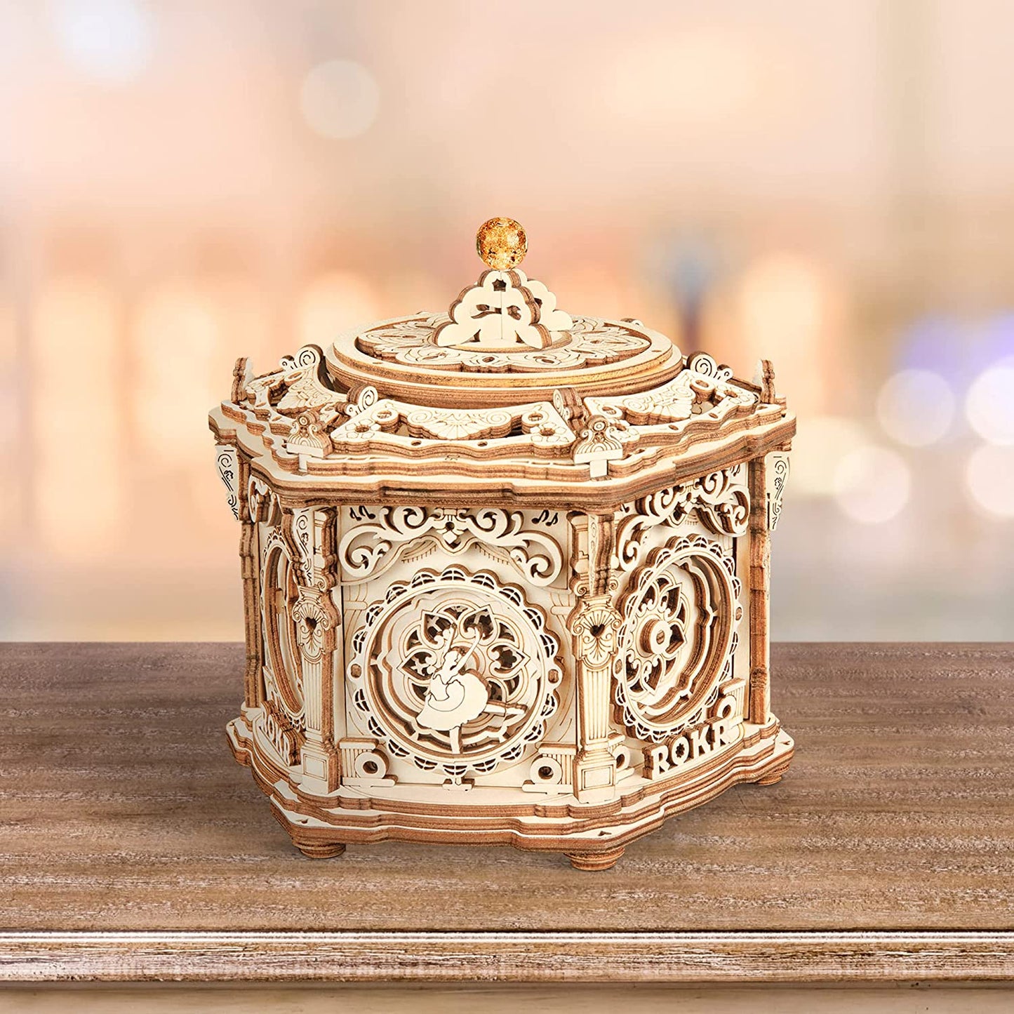 3D Wooden Puzzle Music Box