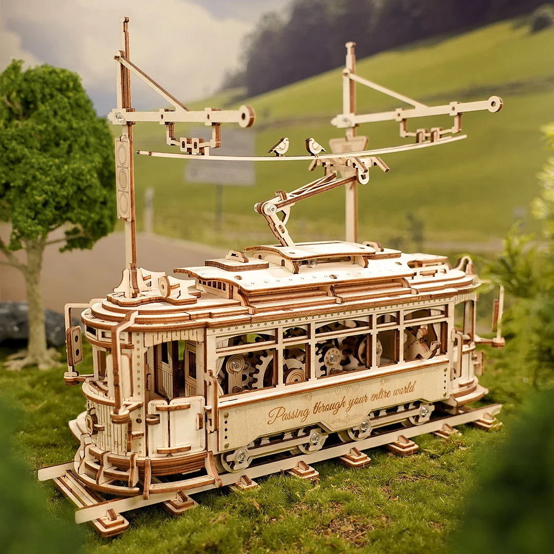 3D City Tram Wooden Puzzle