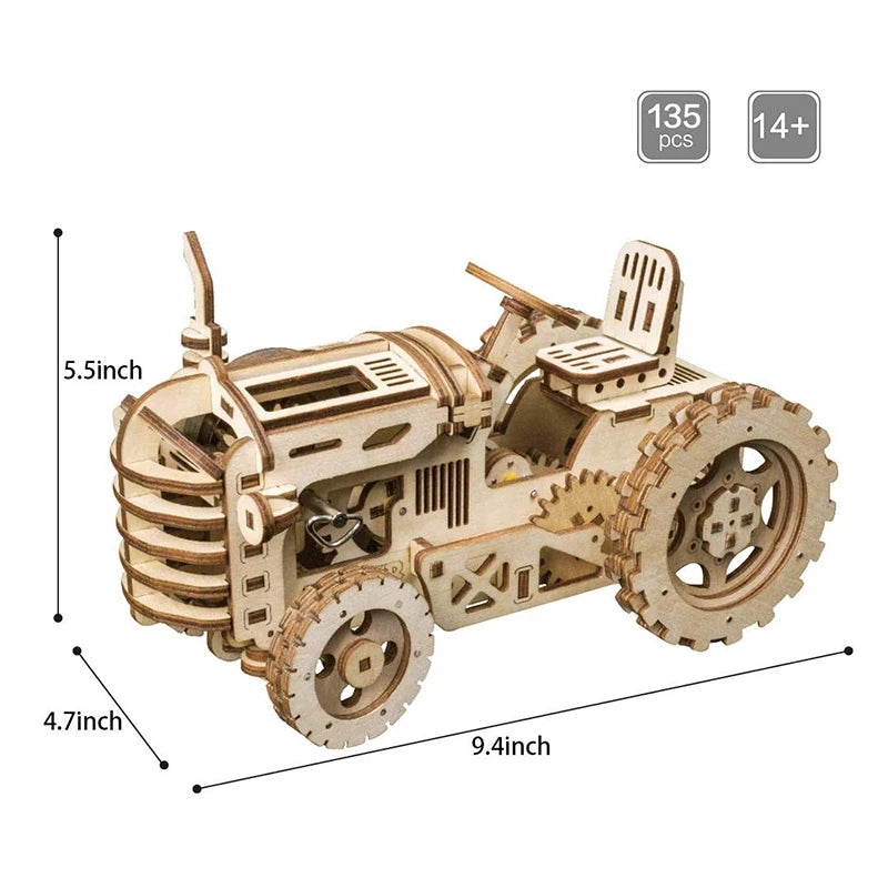3D Wooden Tracker Puzzle