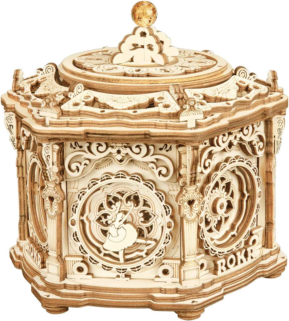 3D Wooden Puzzle Music Box