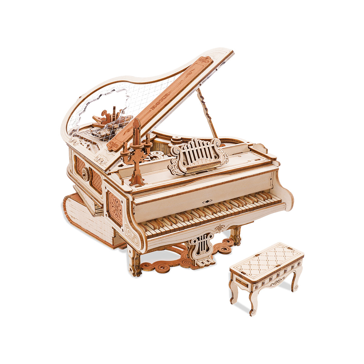 3D Wooden Puzzle Magic Piano