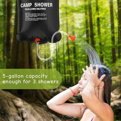 Solar Heated Portable Camping Shower Bag