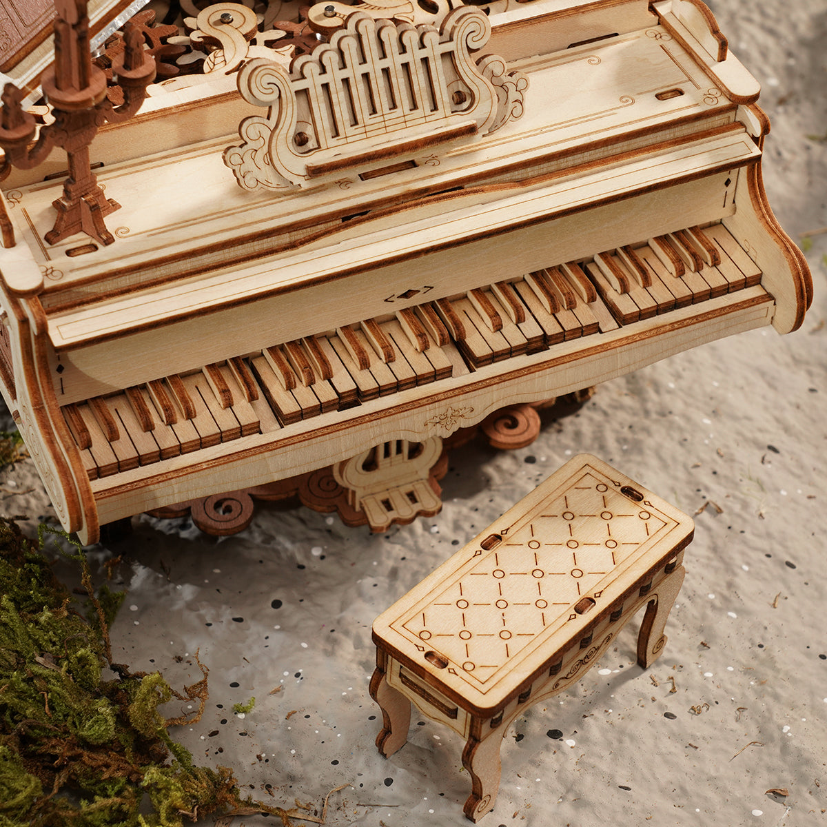 3D Wooden Puzzle Magic Piano