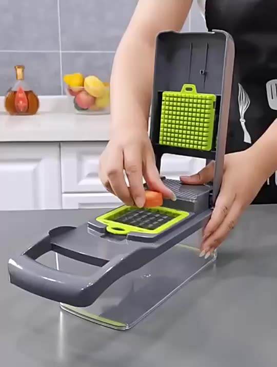 Multi-Blade Master: 12-in-1 Vegetable Slicer & Chopper